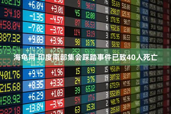 海龟网 印度南部集会踩踏事件已致40人死亡